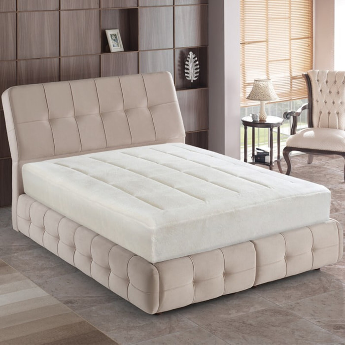 Matelas Pure déhoussable - Gamme Luxe Hôtelière : véritable mousse mémoire de forme à haute denisté 85KG/M3 et gel frais