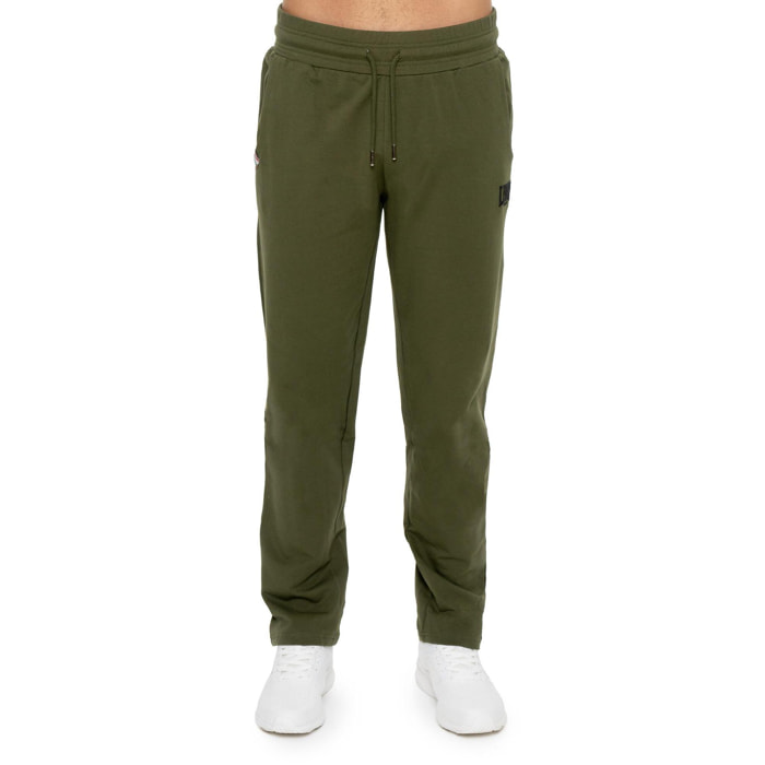 Pantalón de deporte de invierno para hombre sin puños con pequeño logo "Basic"