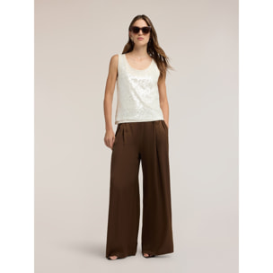 Motivi - Top full paillettes - Beige