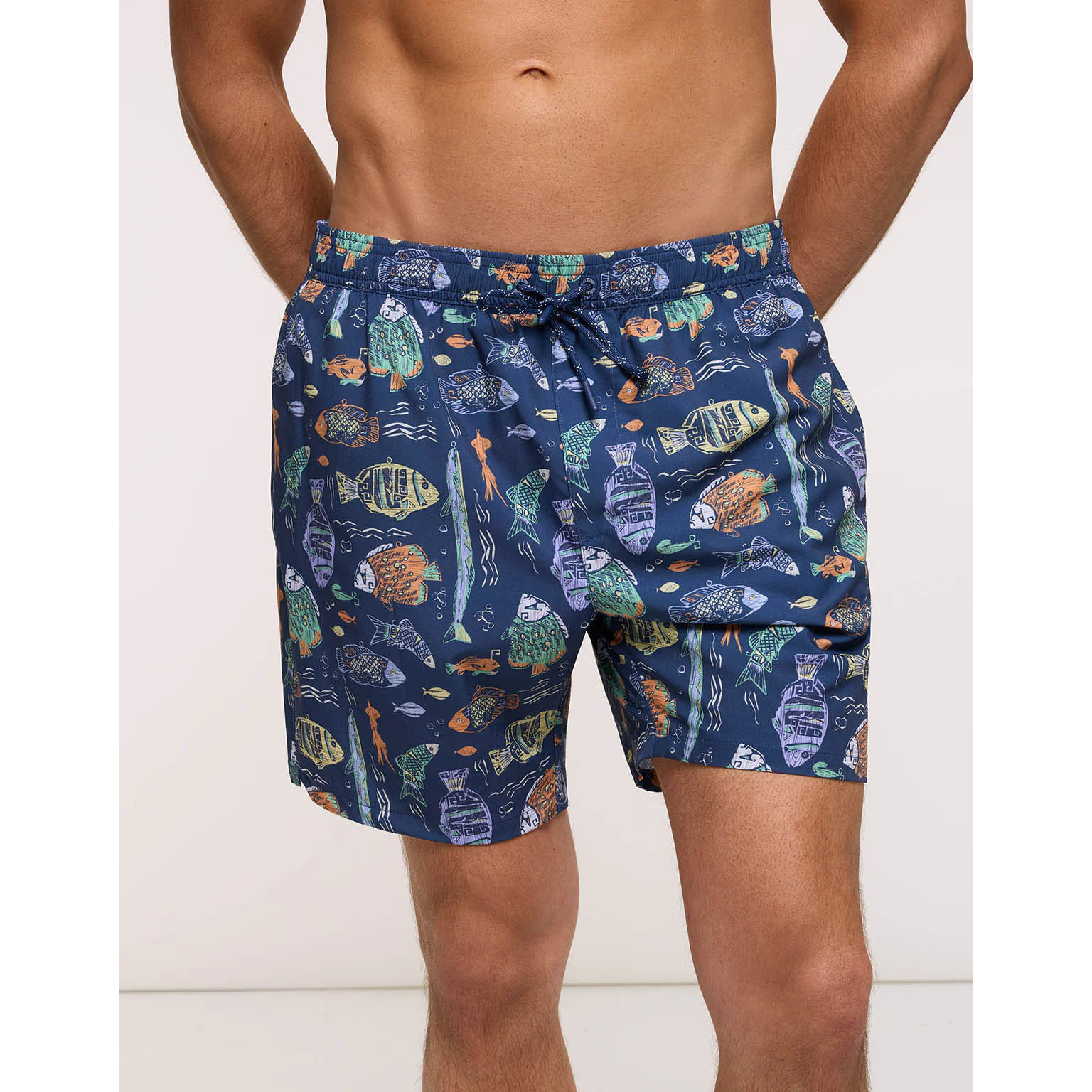 Bañador Peces Azul Marino - Dolfono