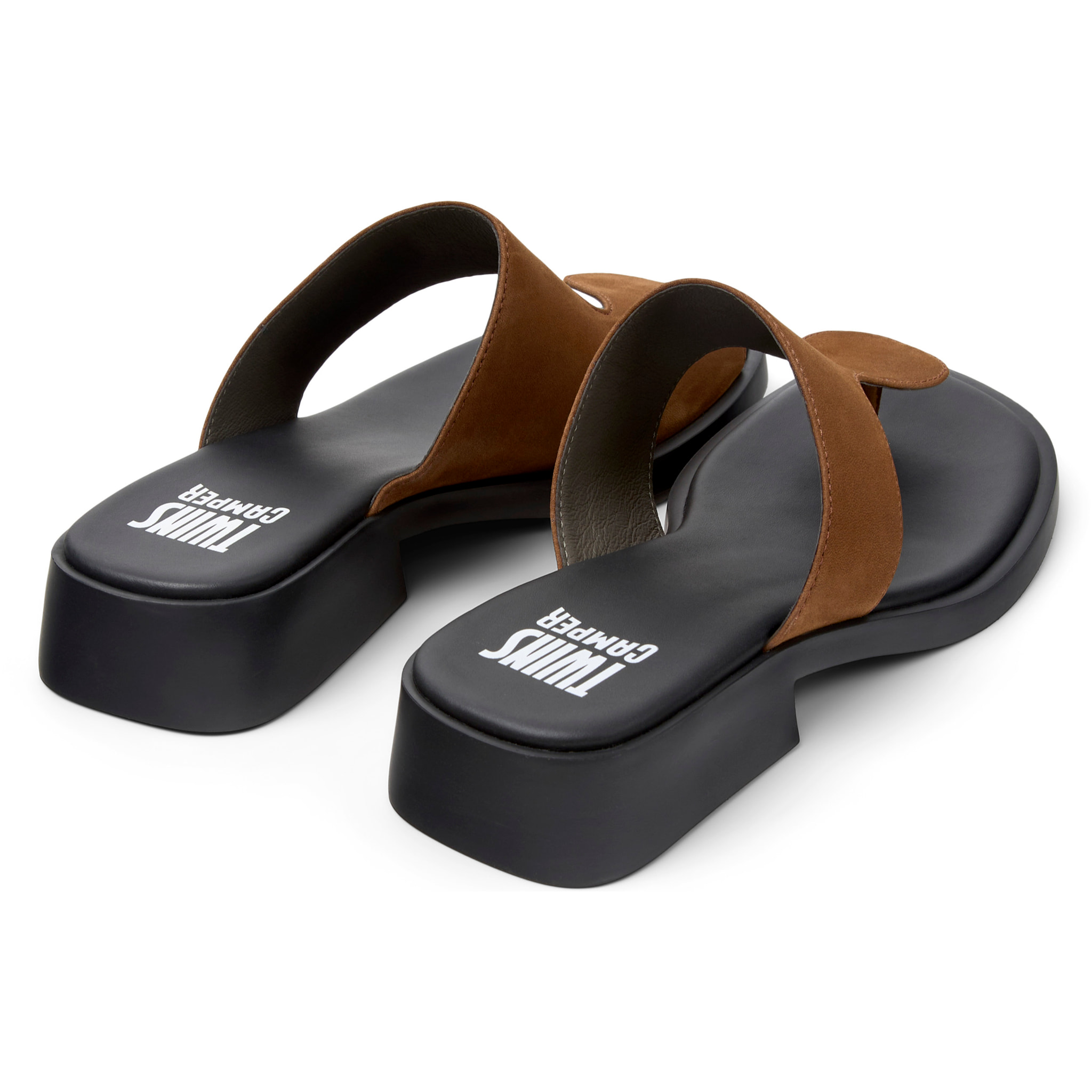 Sandalias - CAMPER Dana Twins - Marron - Cuero nobuk