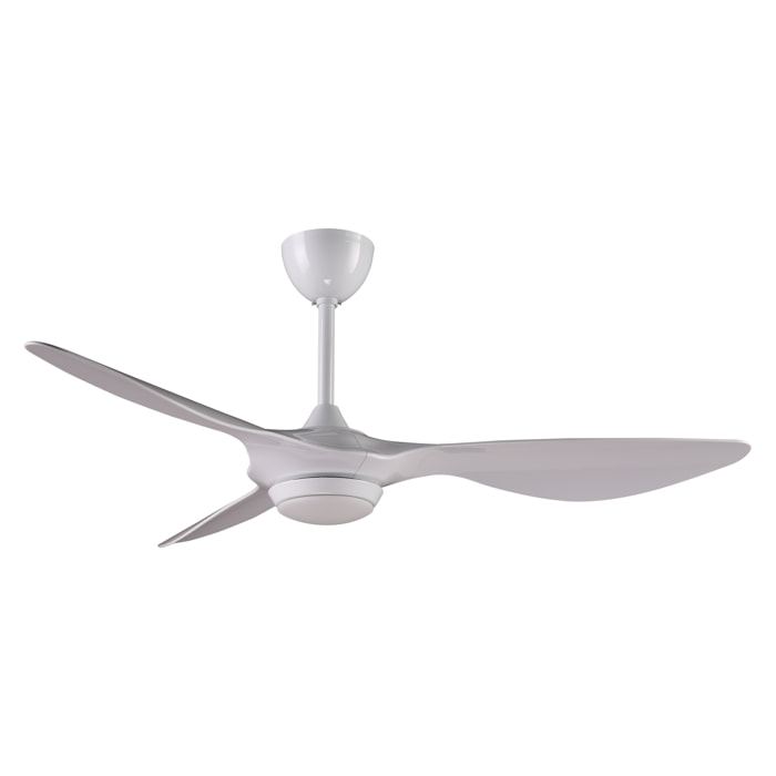 Ventilador de Techo ø132 cm con LED y Wifi Reversible Hypersilence HELIX WHITE KLASSFAN