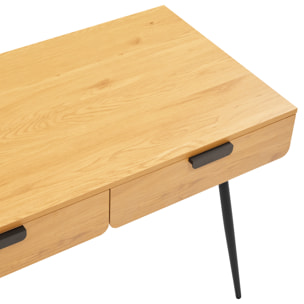 Bureau en bois 2 tiroirs LOUIS