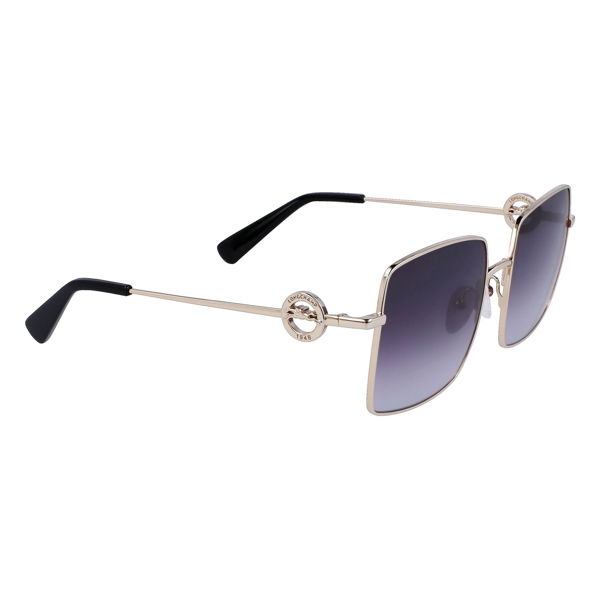 Longchamp - lunettes de soleil - doré - Couleur des verres : bleu - indice solaire : cat. 3