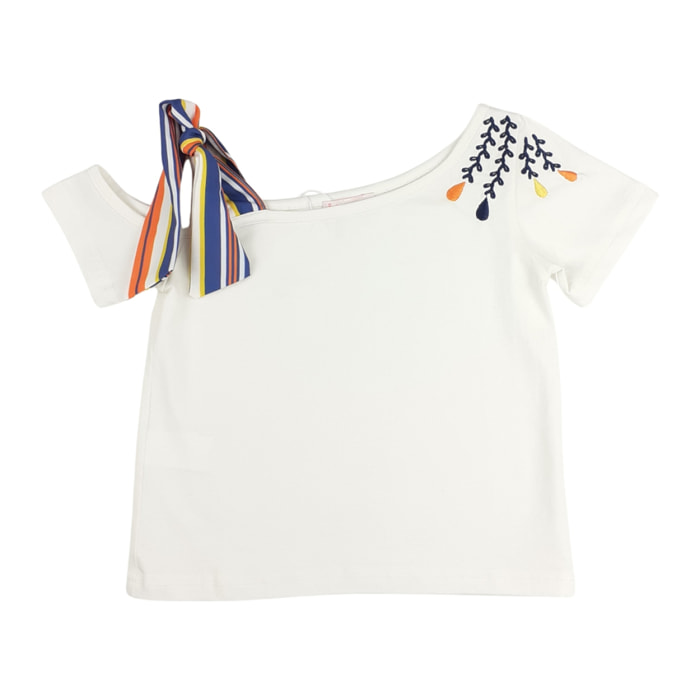 TSHIRT JERSEY LATTE CUT OUT