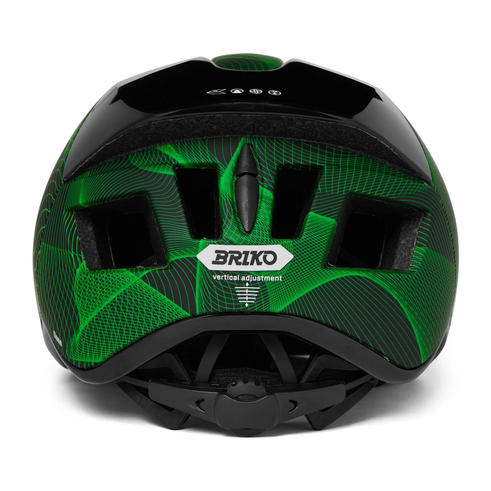Caschi Briko Uomo Donna Nero Gass Graphik