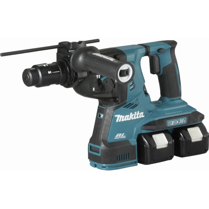 Taladro SDS-Plus 36 V => 2 x 18 V Li-Ion 5 Ah 28 mm MAKITA - 2 baterías, cargador, maletín - DHR283T2JU