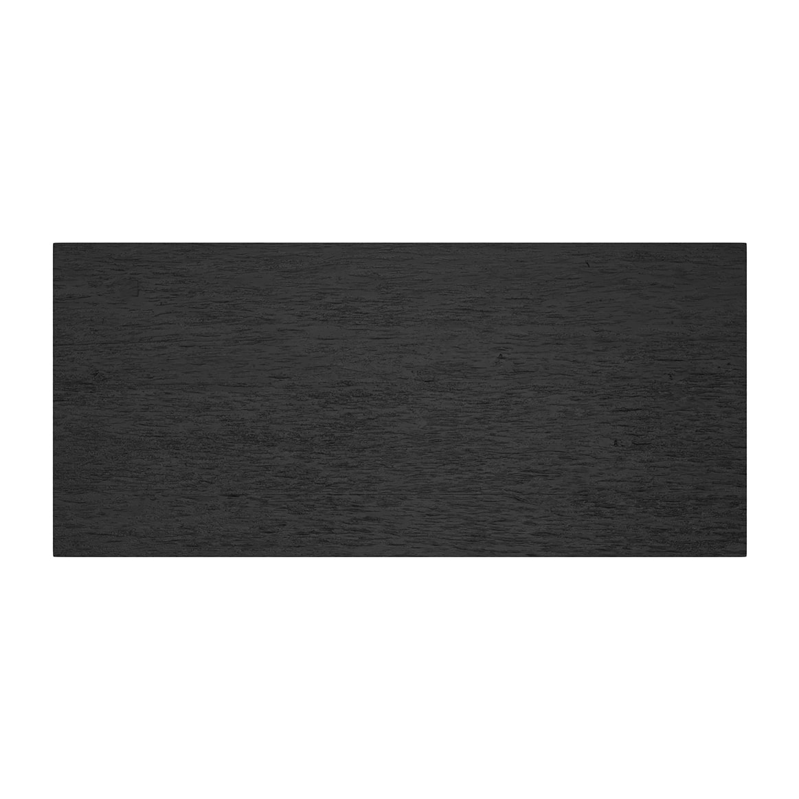 Table rectangulaire 8 personnes en bois de teck recyclé noir 220 cm - Marvel