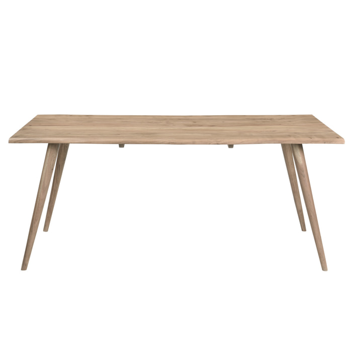 Table à manger rectangulaire en bois massif L175 cm SAVANA