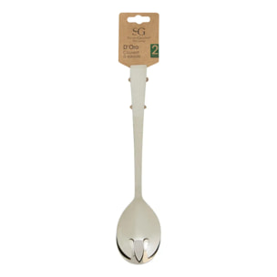 Couverts à salade argent
