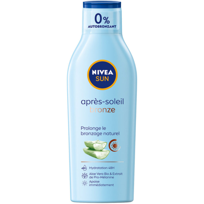 Pack de 2 - Lait Après-Soleil Prolongateur de Bronzage NIVEA SUN à l'aloe vera 200ml