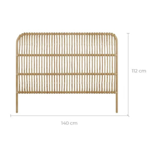 Tête de lit en rotin naturel 140 cm - Morphée