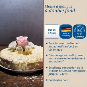Moule à manqué à charnière avec fond à savarin Dr Oetker Back-Trend