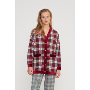 Giacca donna scott in pile e ciniglia con bottoni Noidinotte