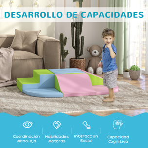 Juego de 6 Bloques Psicomotricidad para Niños Bloques de Construcción Figuras de Construcción Juguete para Aprendizaje para Escalar y Gatear Multicolor