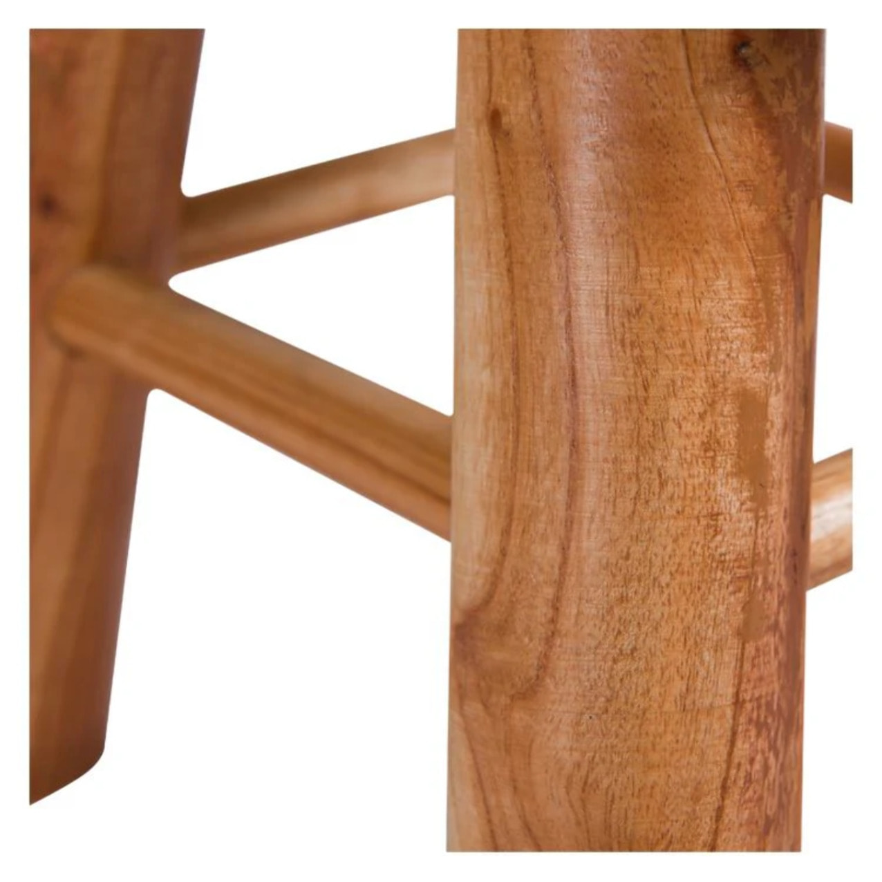 Petit tabouret tricot en coton jaune moutarde - Lisa