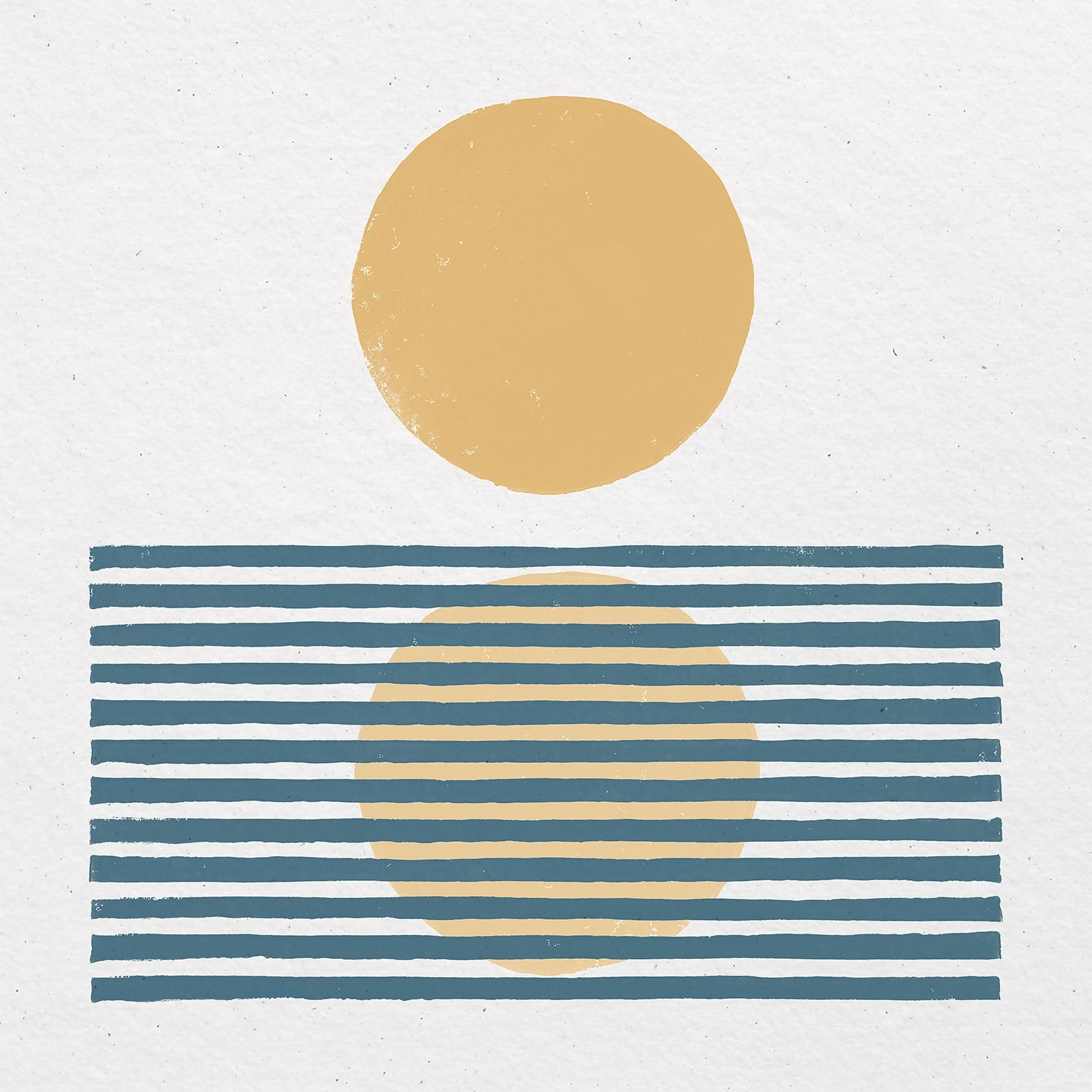 Tableau Rayures bleues d'été Tableau plexiglas