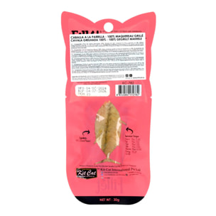 Kit Cat FilletFresh - Caballa a la parrilla 30 g Snack natural para gatos