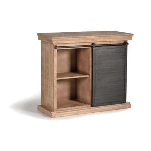 Mueble auxiliar - madera y metal - 85x100x40cm