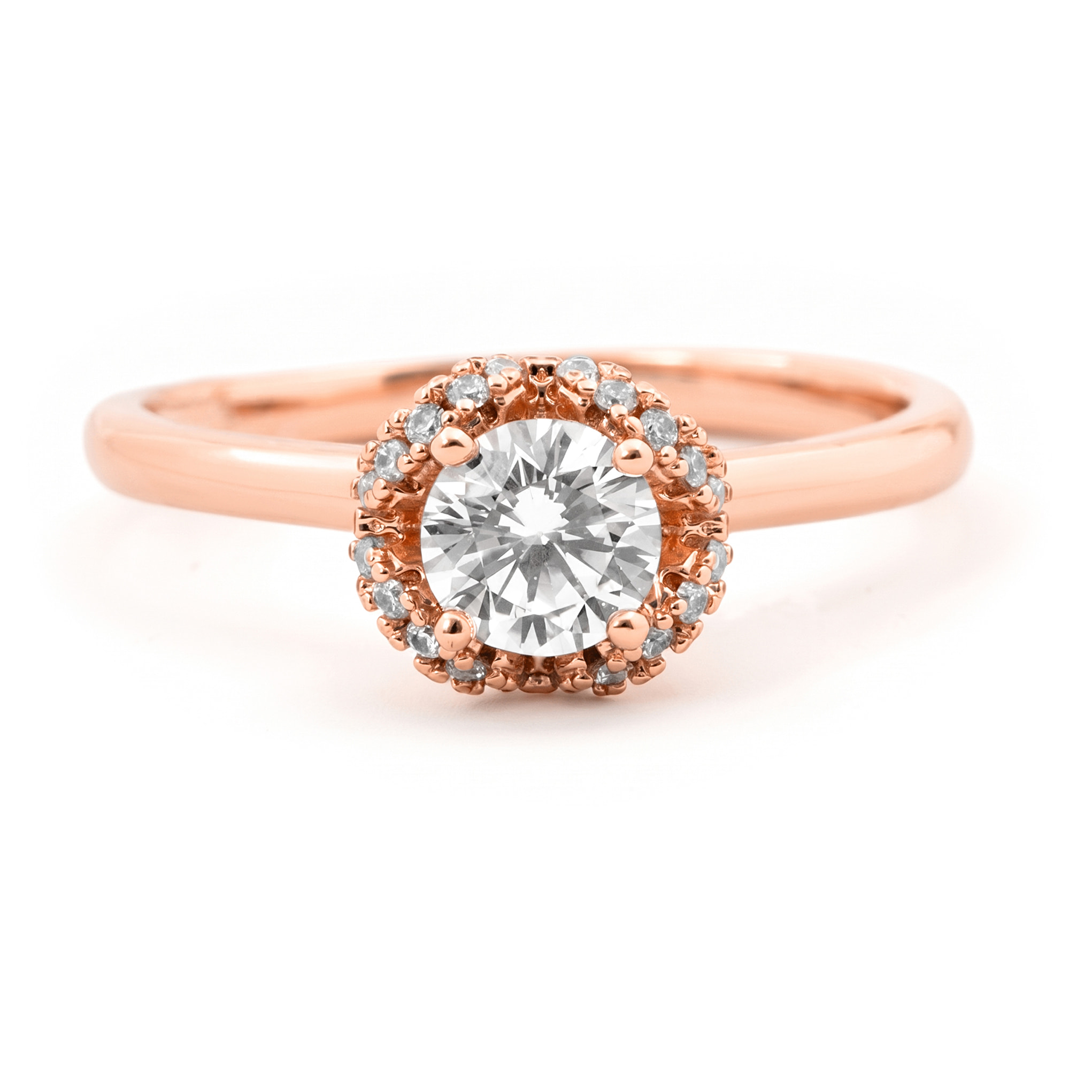 Anillo Torjar acabado oro rosa 18k