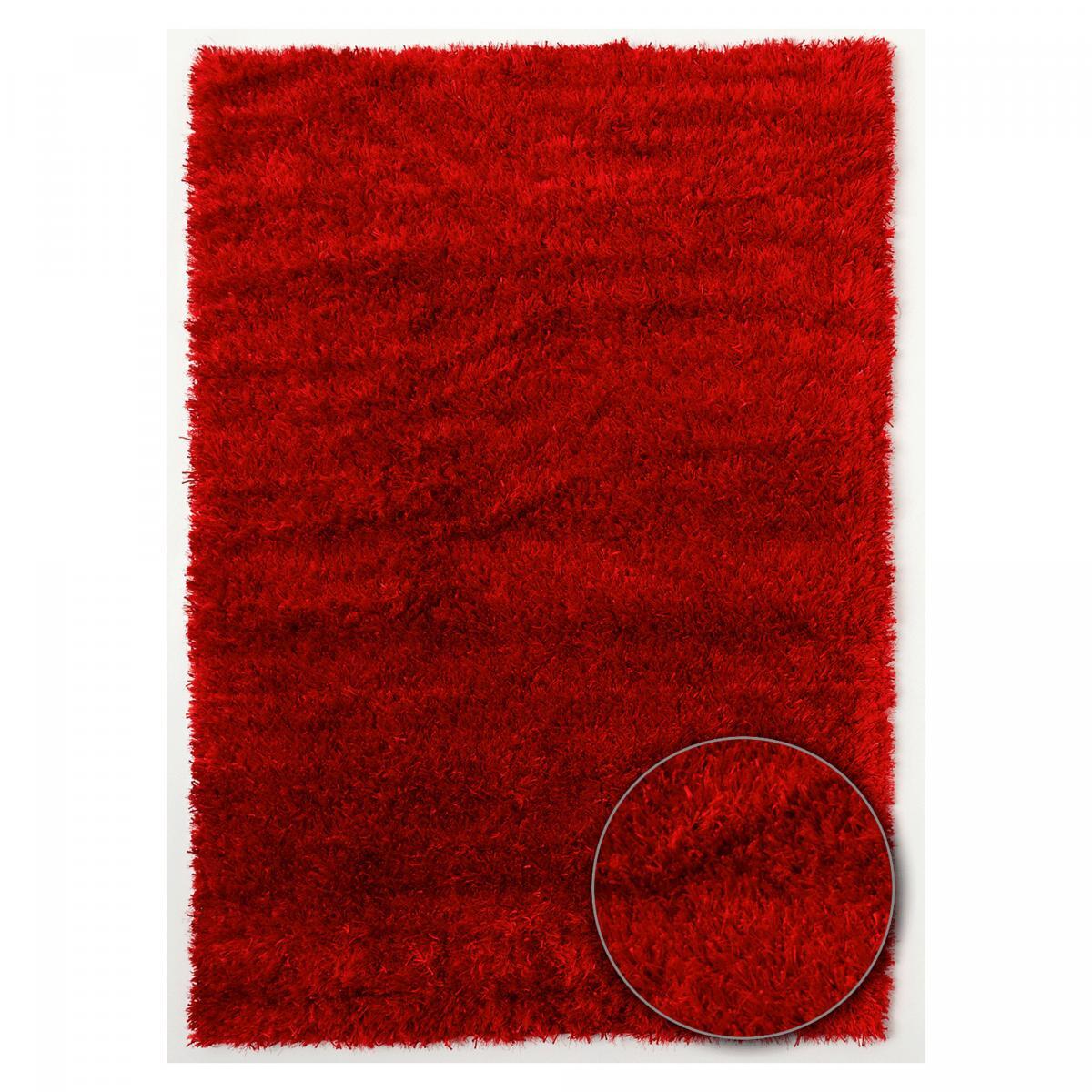 Tapis fait main Shaggy longues mèches Hago, 45 mm