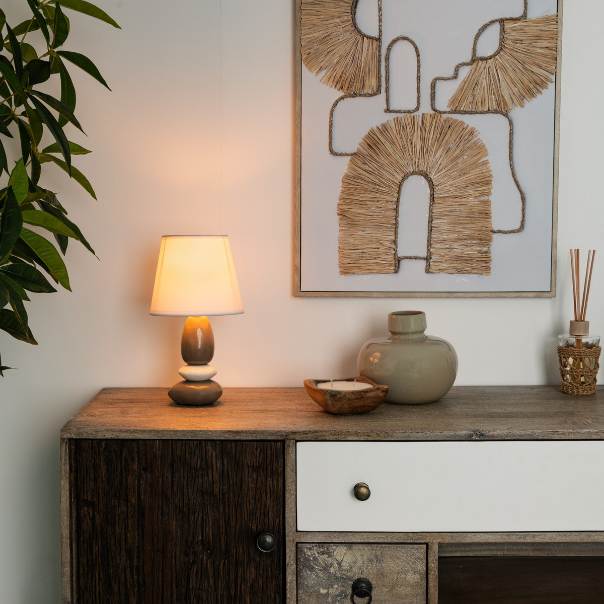 Lampe "Luis" - céramique H30 cm