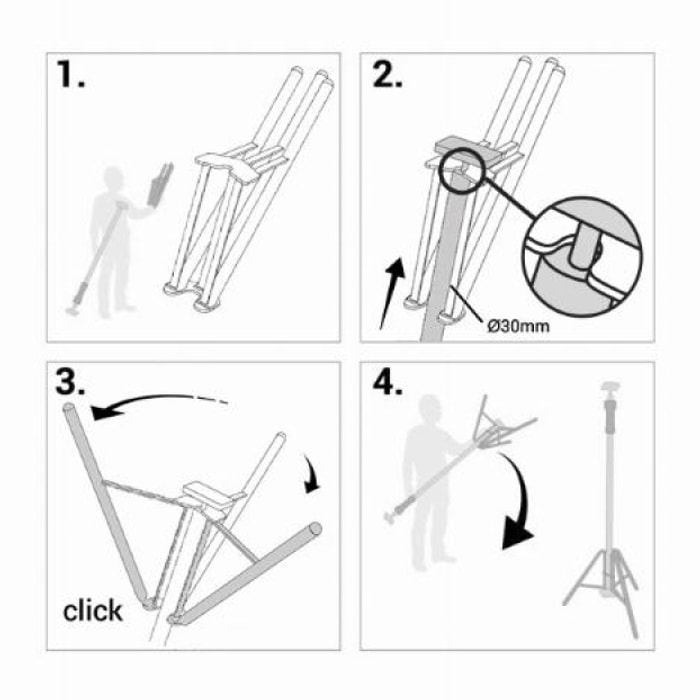 Trépied PIHER EtaiTop - 300 kg max - 34050