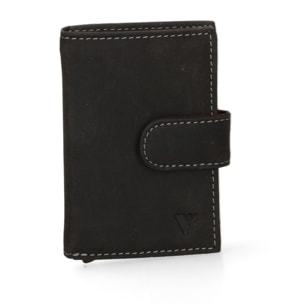 Portafoglio  da uomo In Vera pelle Made in Italy 7x10x2,5 cm