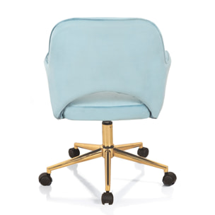 Tomasucci Fauteuil de bureau VICTORIA BLEU