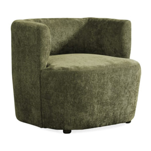 Poltroncina da interni in tessuto 75x72x68 cm verde - Seattle