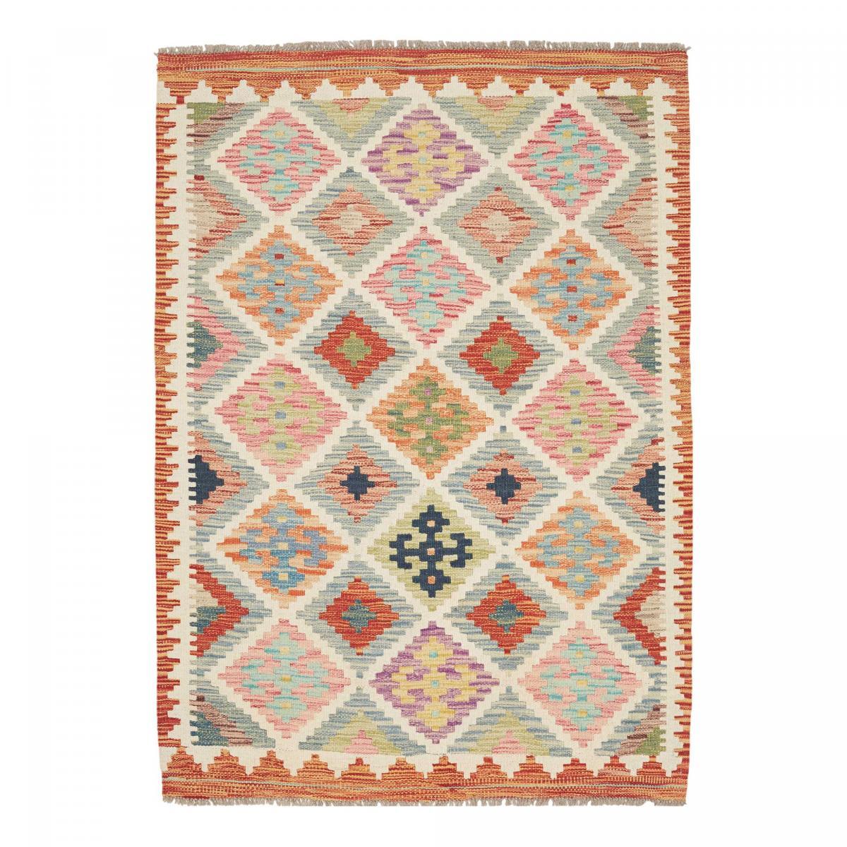Tapis kilim au motif géométrique, tissage plat, VEJAPI