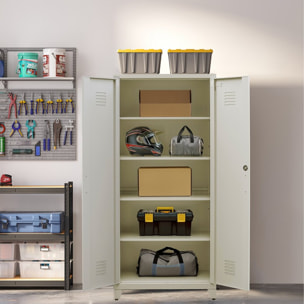 Libreria 5 ripiani color bianco opaco 60x30x189 cm - Buz