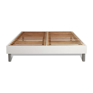 Ensemble Matelas Sommier 200x200 cm - Sommier Blanc (en kit) - Form