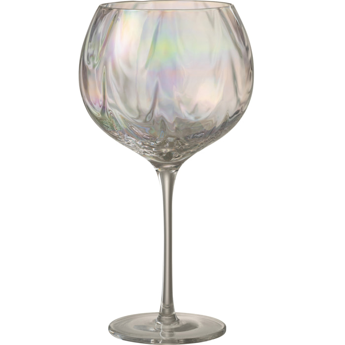 J-Line verre à  vin Irrégulier - verre - transparent - 4 pcs