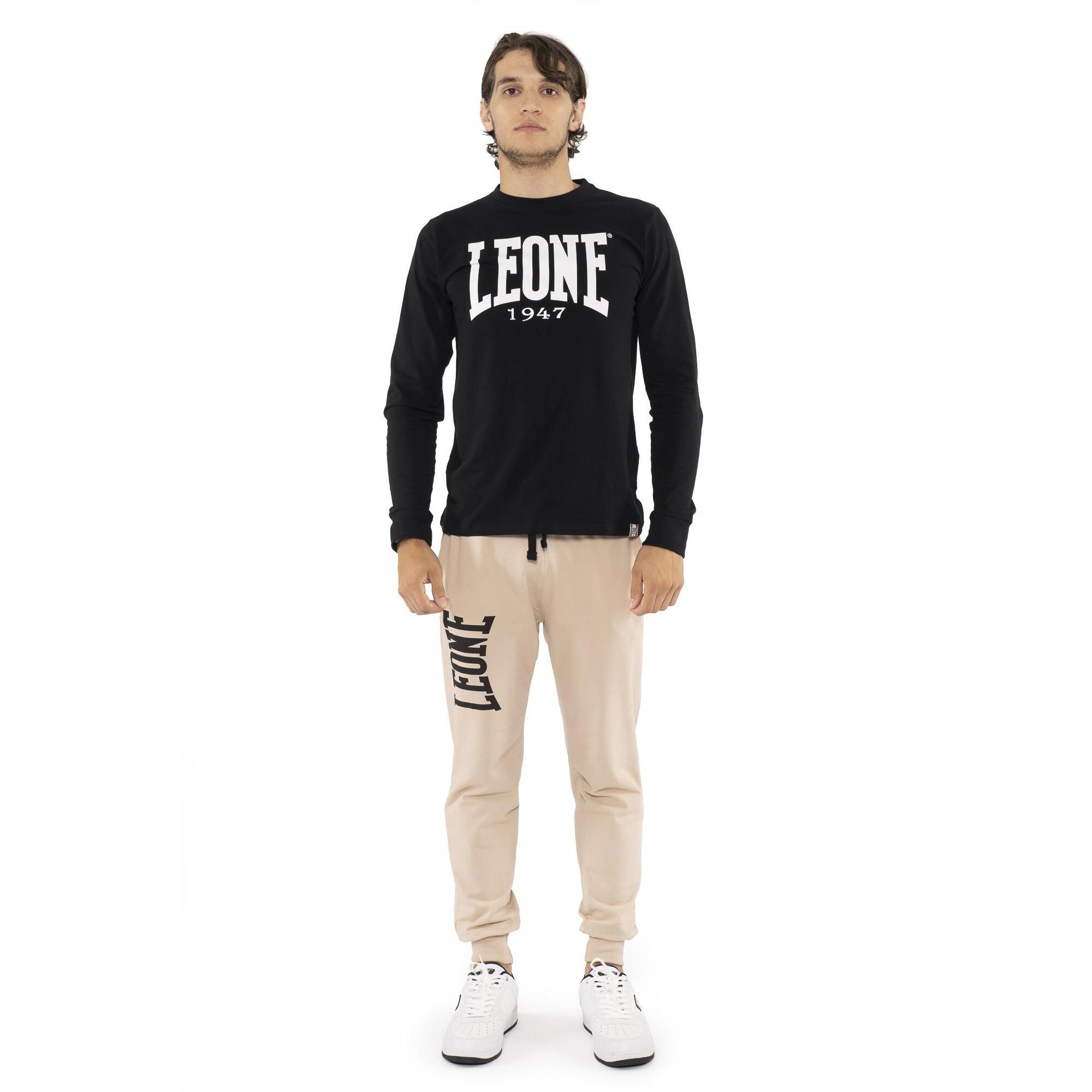 Pantalone sportivo invernale da uomo con polsino e logo grande 'Basic'