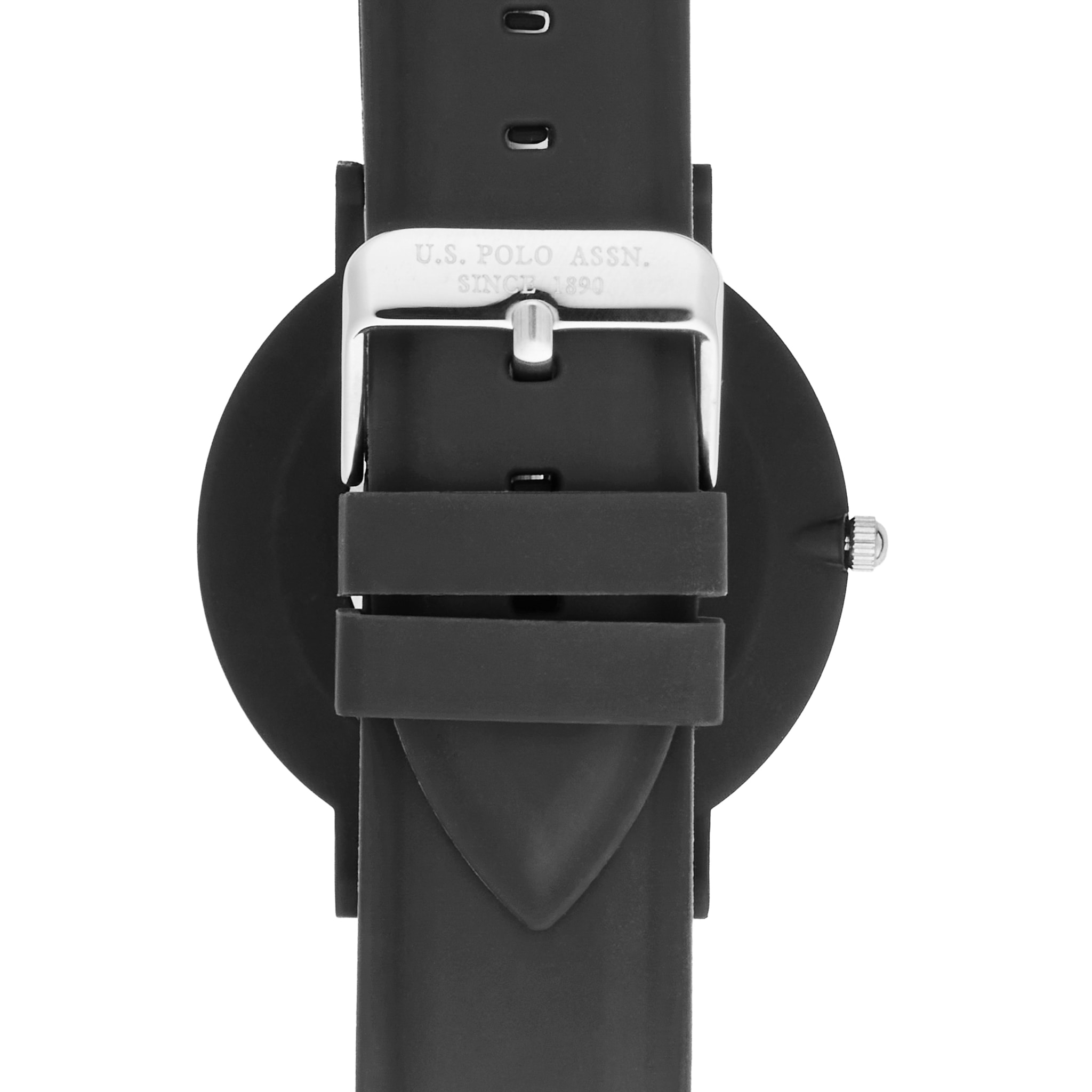 Orologio U.S. Polo Assn. con cinturino in silicone nero