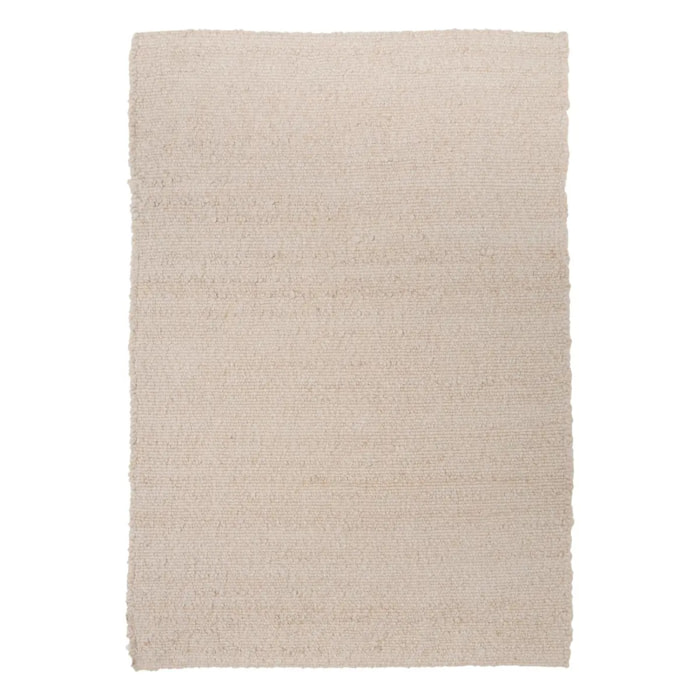 Tapis effet laine Volna ivoire 170x118cm