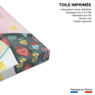 Tableau mode Hommage à Frida Toile imprimée
