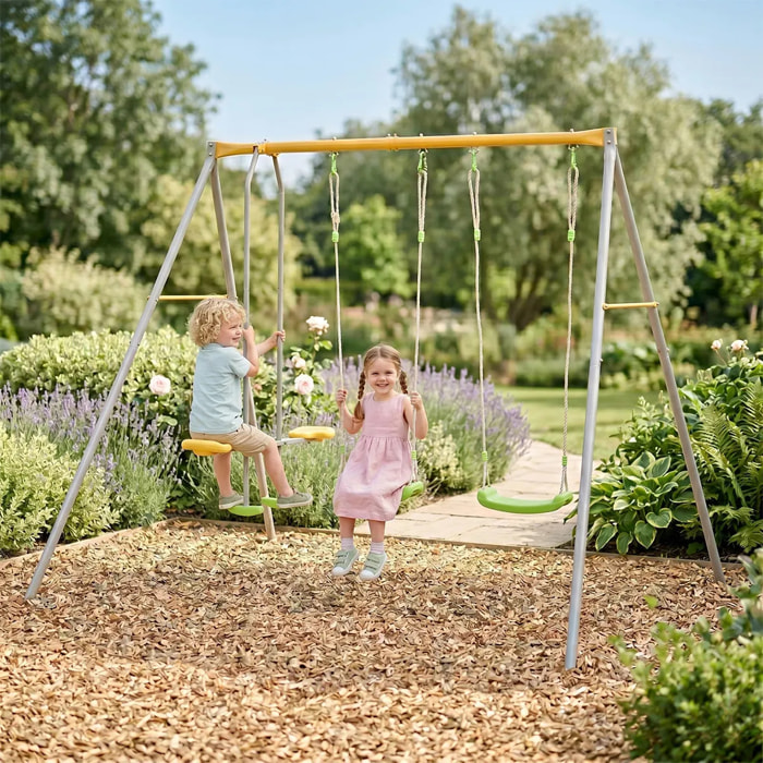 Portique métal 1,90 m Agility BRIOSO - 4 enfants