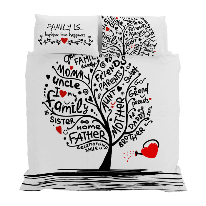PARURE COPRIPIUMINIO SHINE Stampa Digitale, 100% cotone Made in Italy - MATRIMONIALE