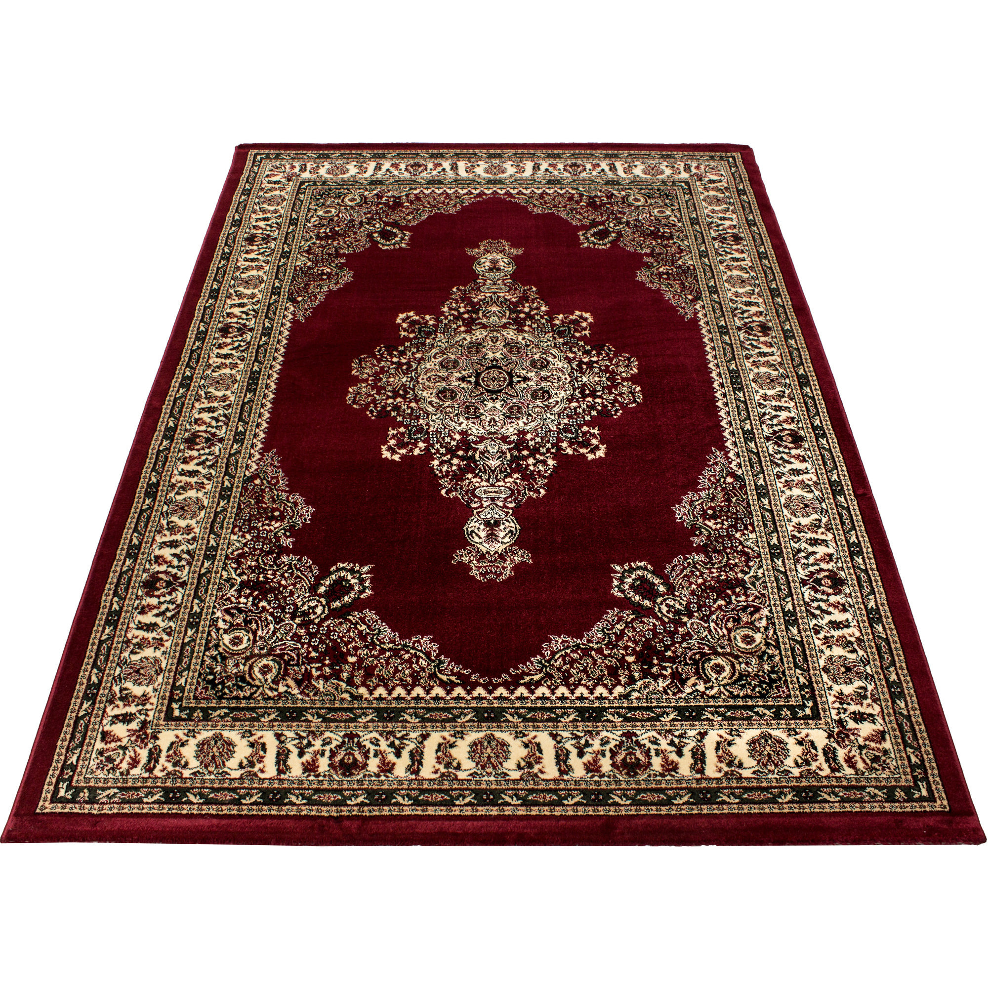 MARRAKESH - Tapis classique à motif berbère rouge - MAR0297ROU