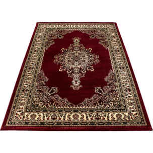 MARRAKESH - Tapis classique à motif berbère rouge - MAR0297ROU