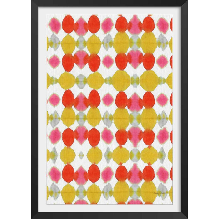 Poster lampion Affiche + cadre en bois - Noir