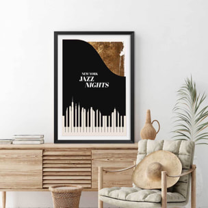 Poster new york jazz night Affiche seule
