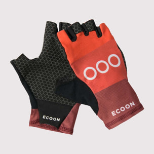 Guantes de ciclismo unisex ECOON Briancon - Rojo