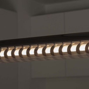 SCUBA LOUVER 1200 Lampe suspension noire 36W