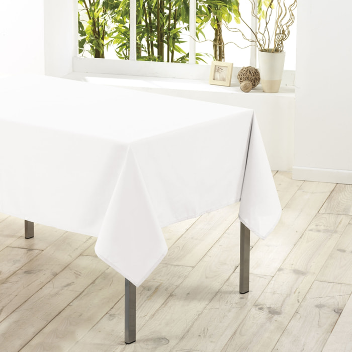 Nappe rectangulaire unie Essentiel - Blanc