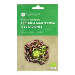 Semillas de Lechuga Mantecosa 4 estaciones ecológicas Planeta Huerto
