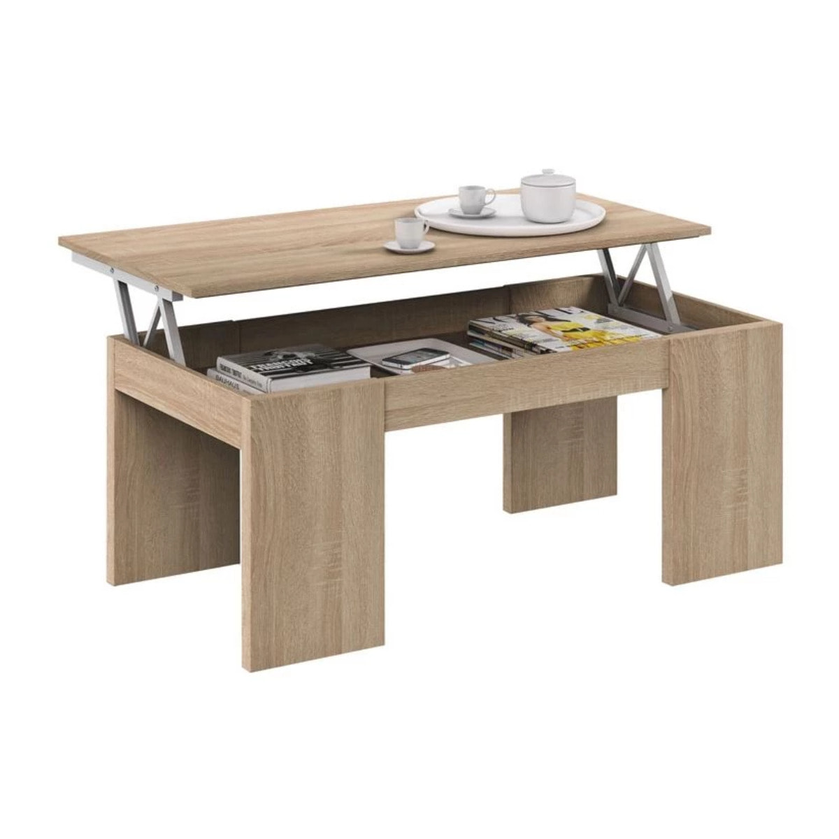 Mesa de centro elevable Kendra Roble Canadian