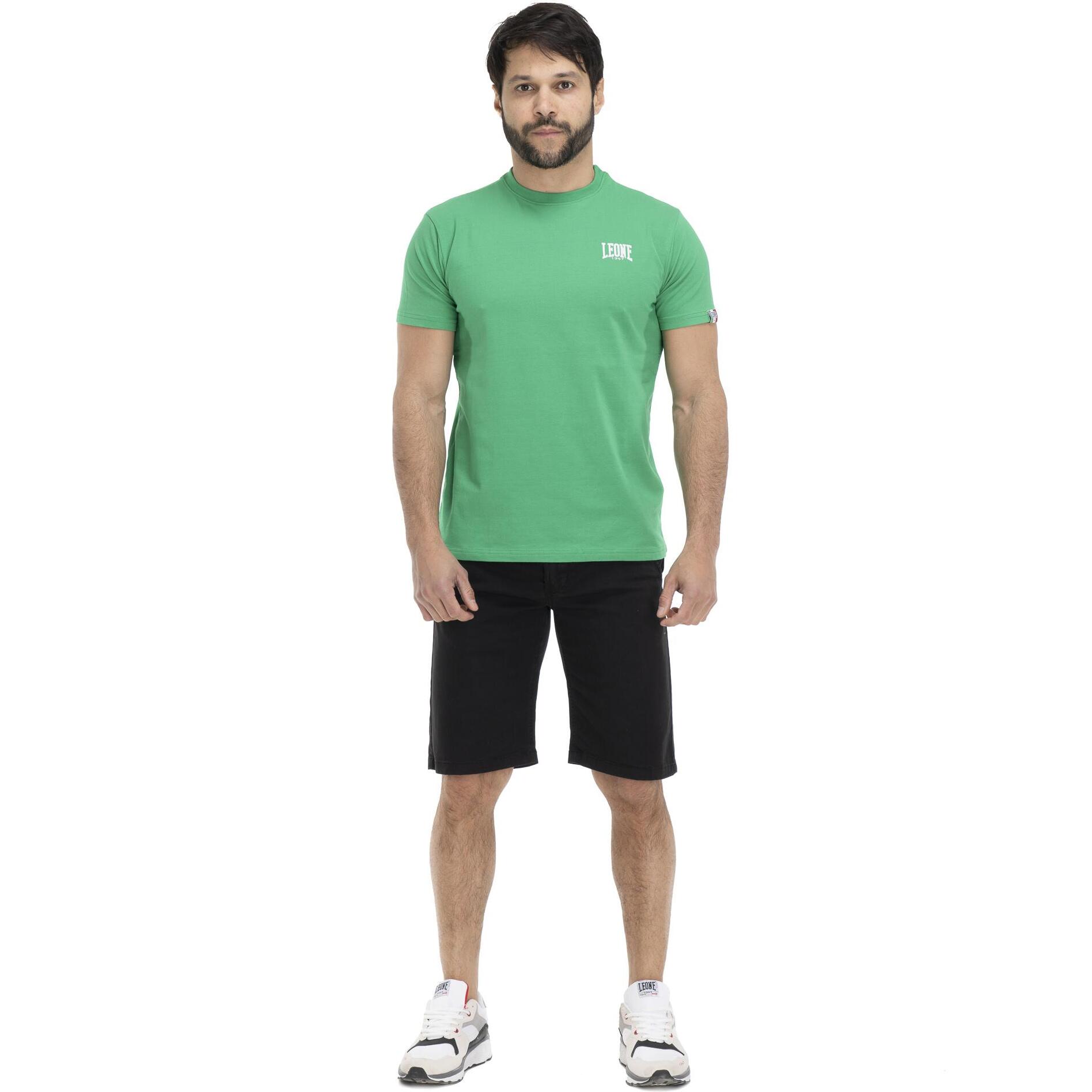 Camiseta de hombre Leone Basic de algodón de manga corta